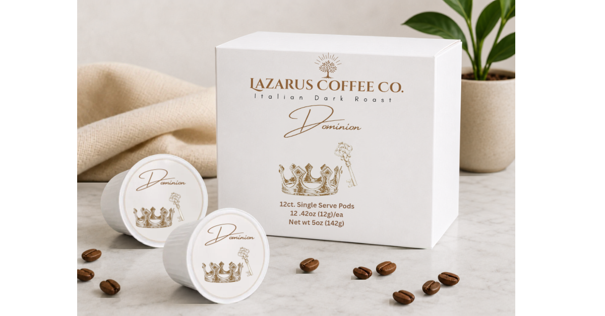 Dominion, Italian Dark Roast Single Serve Coffee Pods-12ct